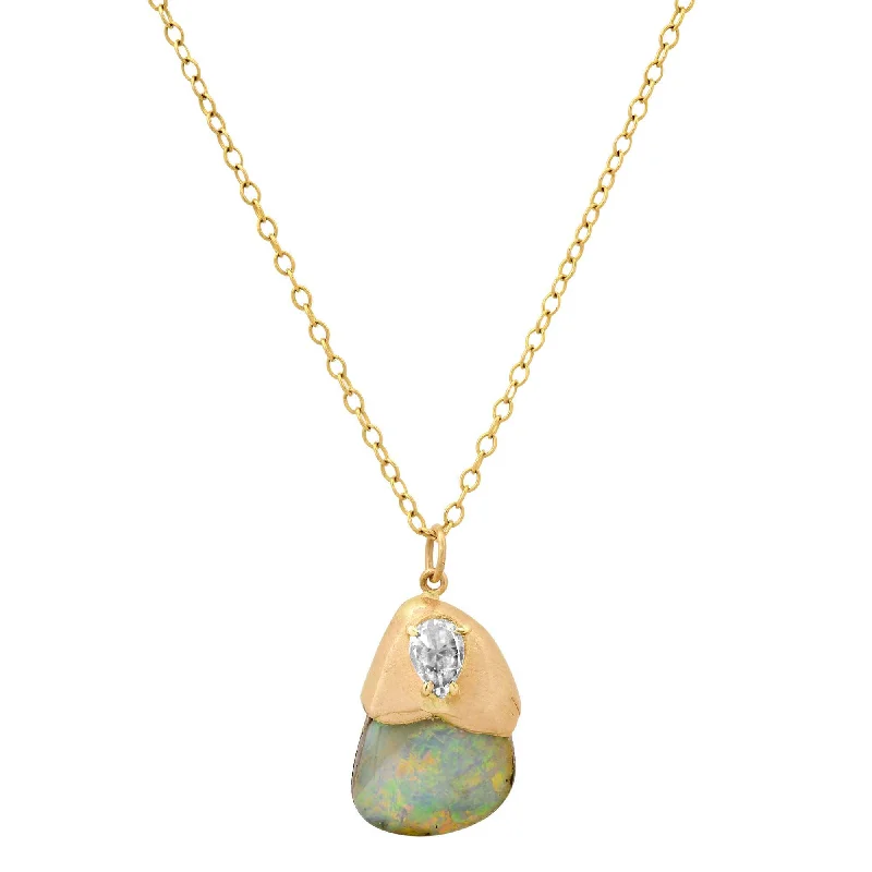 Melted Opal Necklace