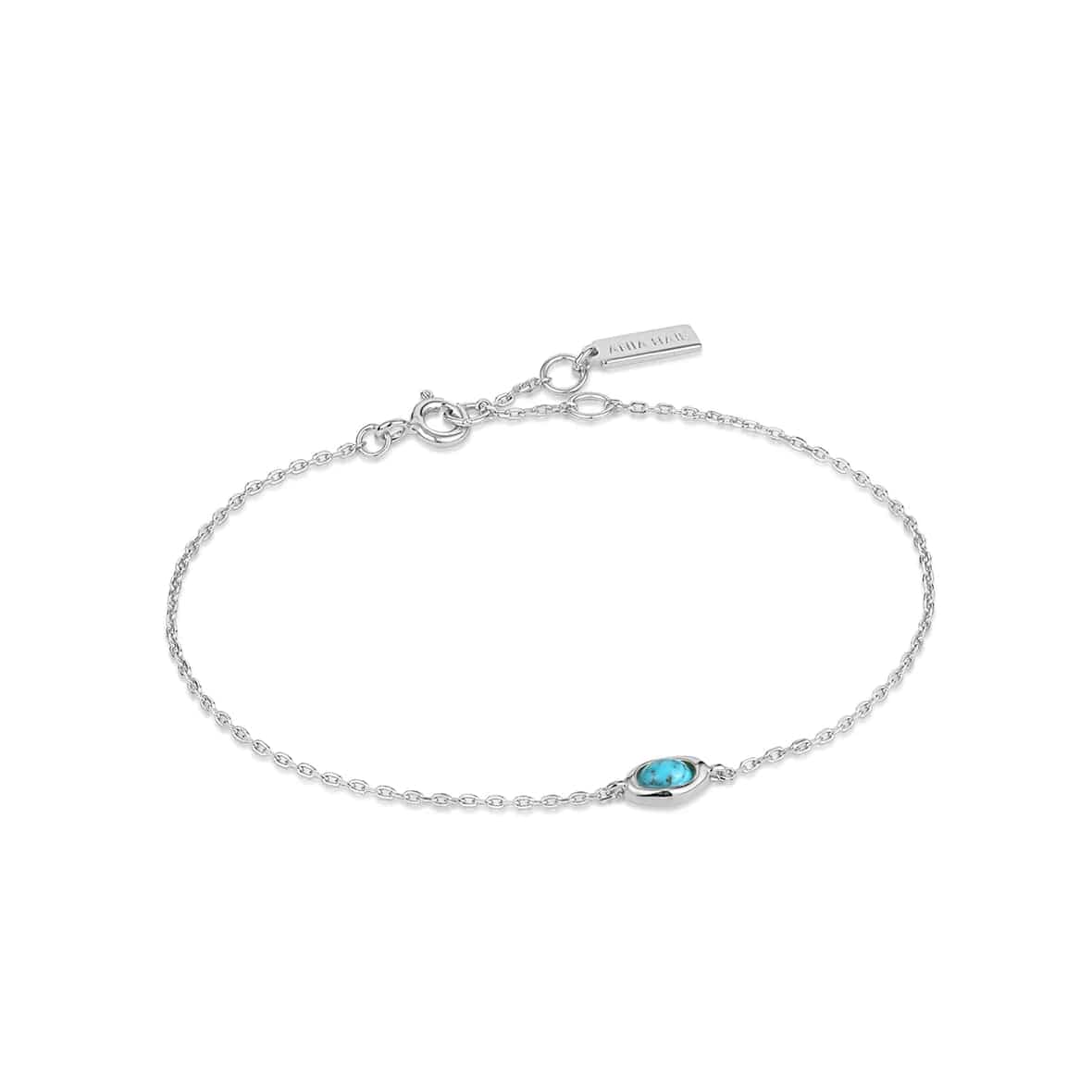 Ladies bracelets chain styles-Turquoise Wave Bracelet