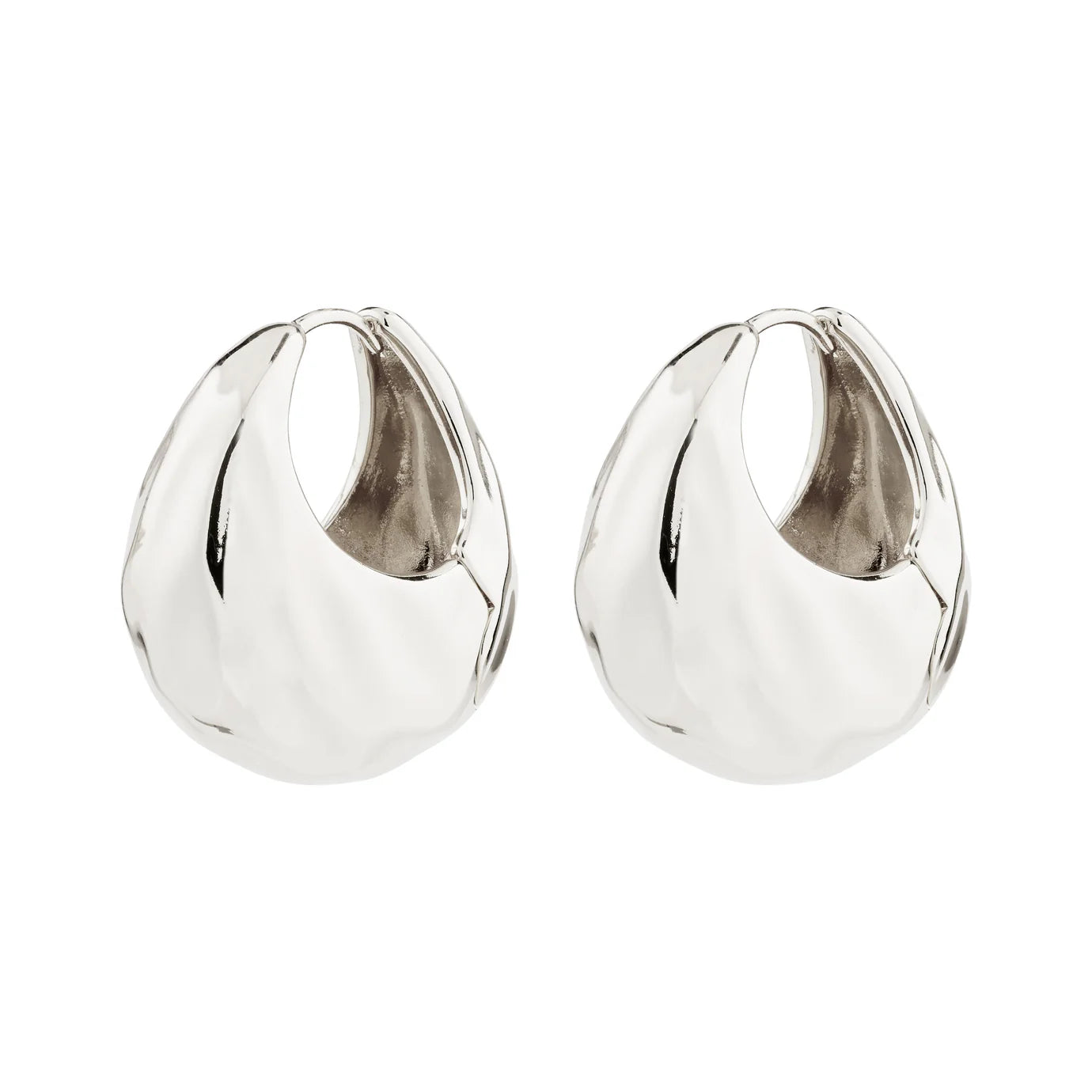 Ladies rings synthetic jewels-Believe Silver Plated Earrings