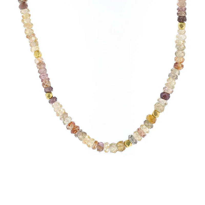 Zircon Faceted Bead Necklace