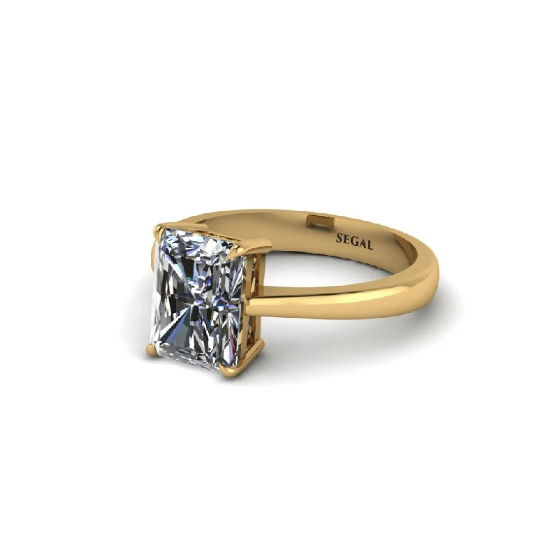 Ladies engagement rings e-commerce sites-Emerald Cut Diamond 14K Gold Engagement Ring - Heidi No. 1