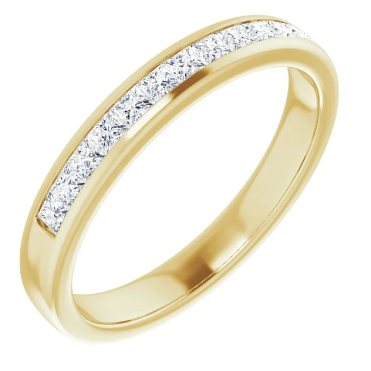 Ladies rings Valentine’s Day-14K Yellow 5/8 CTW Natural Diamond Band