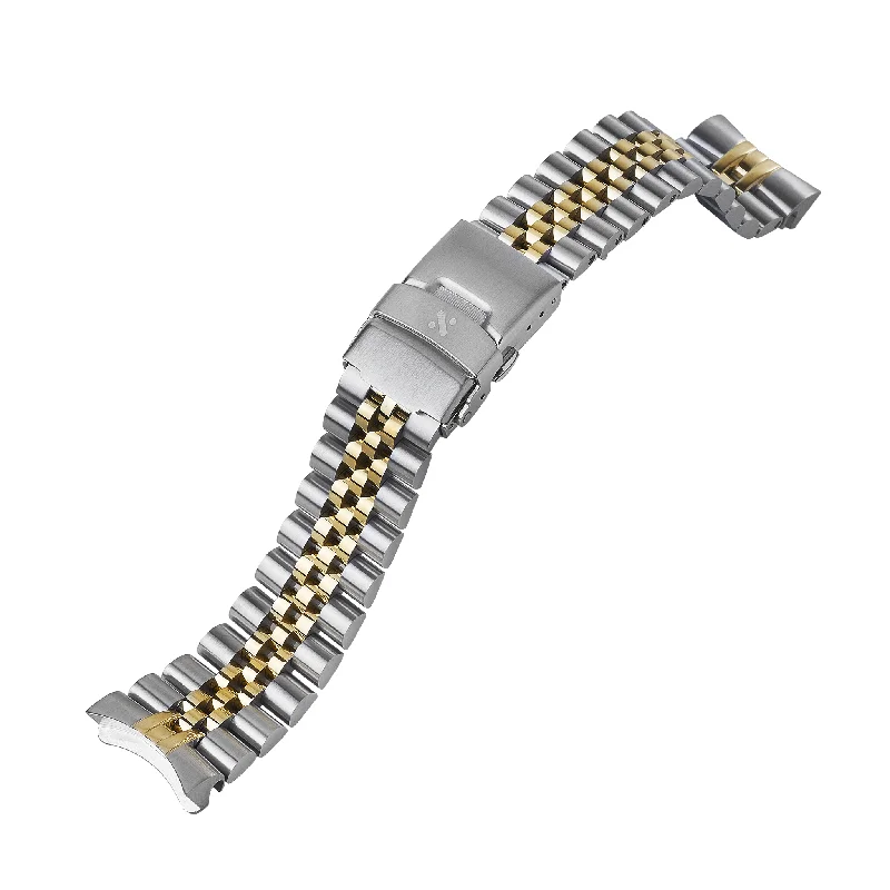 Ladies bracelets investment value-SKX/SRPD Watch Bracelet: Jubilee Two-Tone Gold Finish