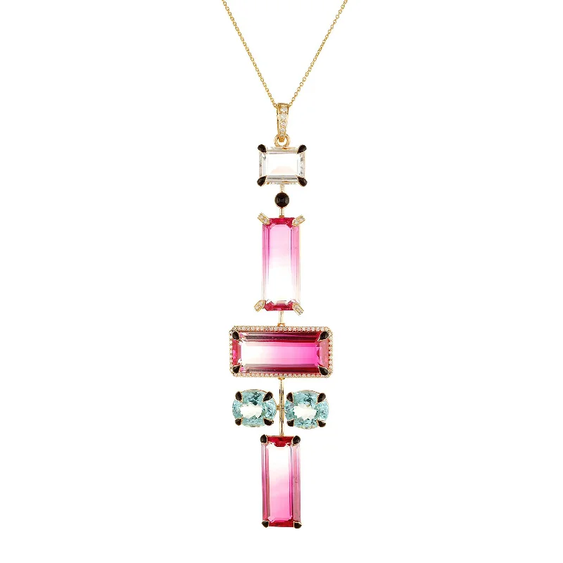 Quartz Crystal Totem Pendant Necklace