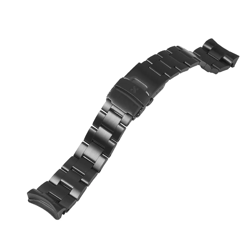 Ladies bracelets slim bands-SKX/SRPD Watch Bracelet: Oyster Black Brushed Finish