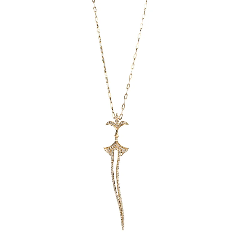 Diamond Dagger Necklace