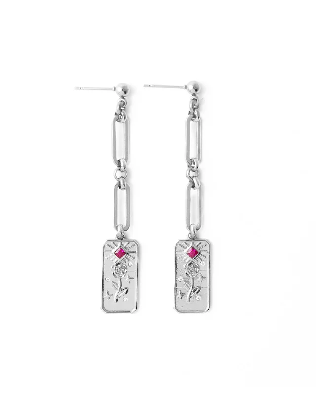 Ladies rings gothic charm-Rosato Silver Earrings