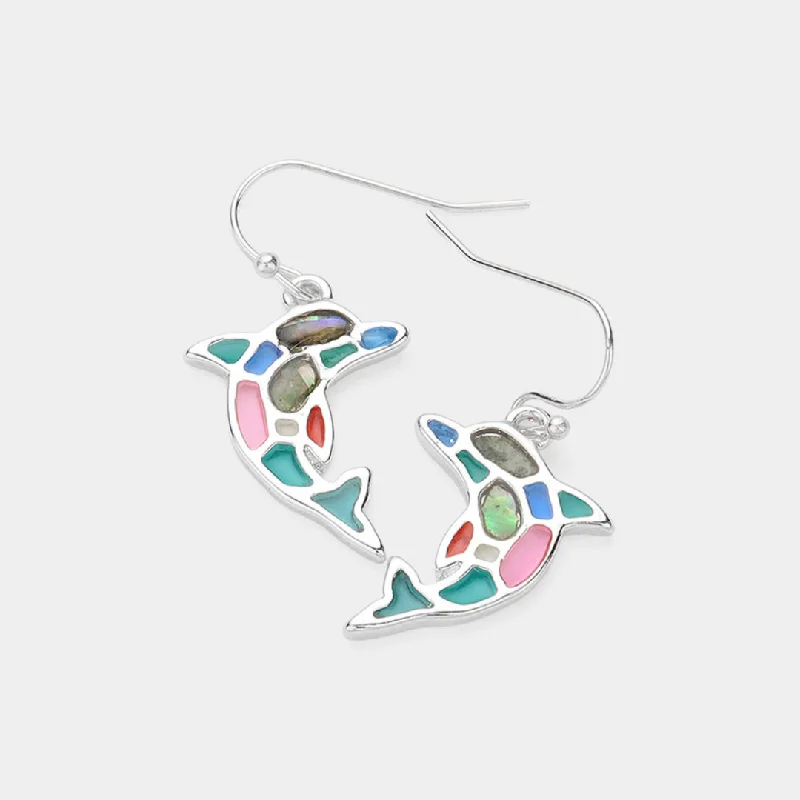 Ladies rings Valentine’s Day-Stained Glass Earrings