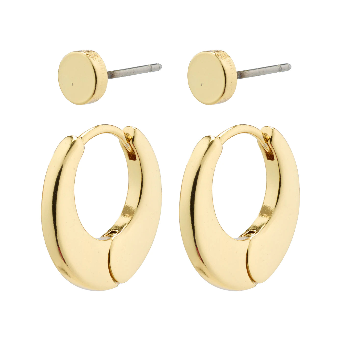 Ladies rings popular brands-Eilish Gold Plated Earring Set