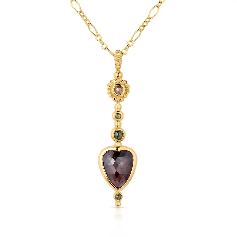 Sceptre Diamond Heart Pendant Necklace