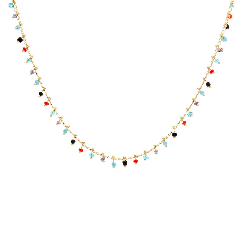 Multi Color Beads Necklace