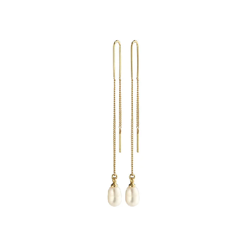 Ladies rings buying tips-Chloe Gold Plated Earrings