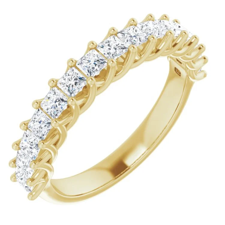 Ladies rings Mother’s Day-14K Yellow 1 CTW Natural Diamond Anniversary Band