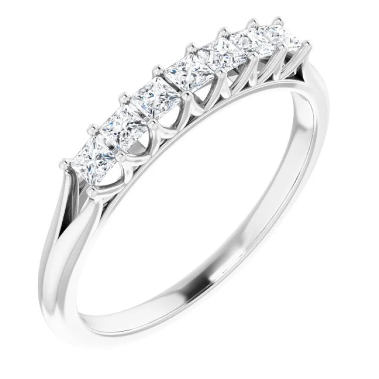 Ladies rings holiday gifts-14K White 1/3 CTW Natural Diamond Anniversary Band