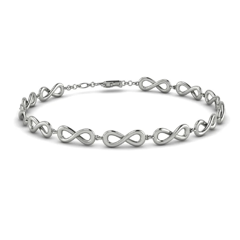 Ladies bracelets subtle luxury-Infinity Gold Bracelet - Tenley No. 3