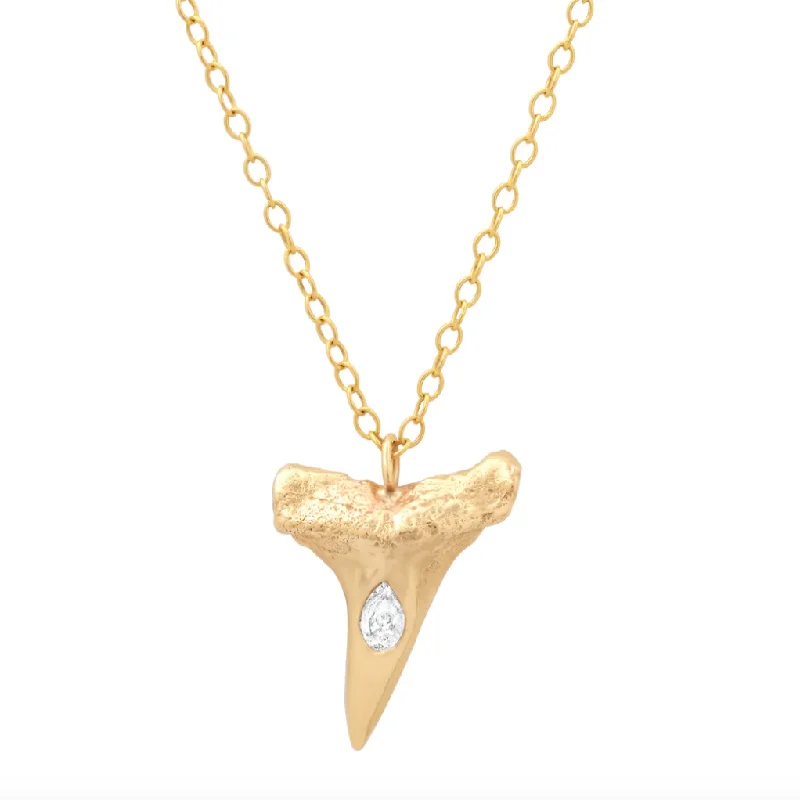 Small Mako Tooth Necklace