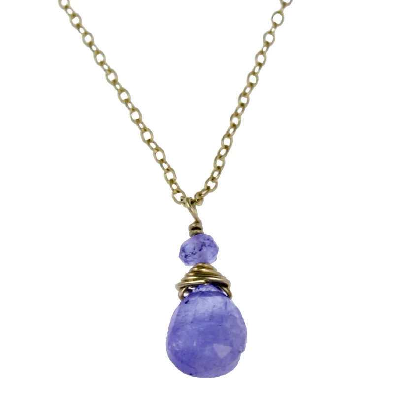 Tanzanite One Drop Necklace