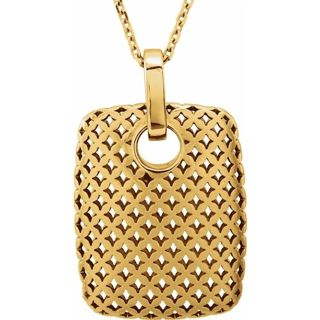 Gold Mesh Necklace