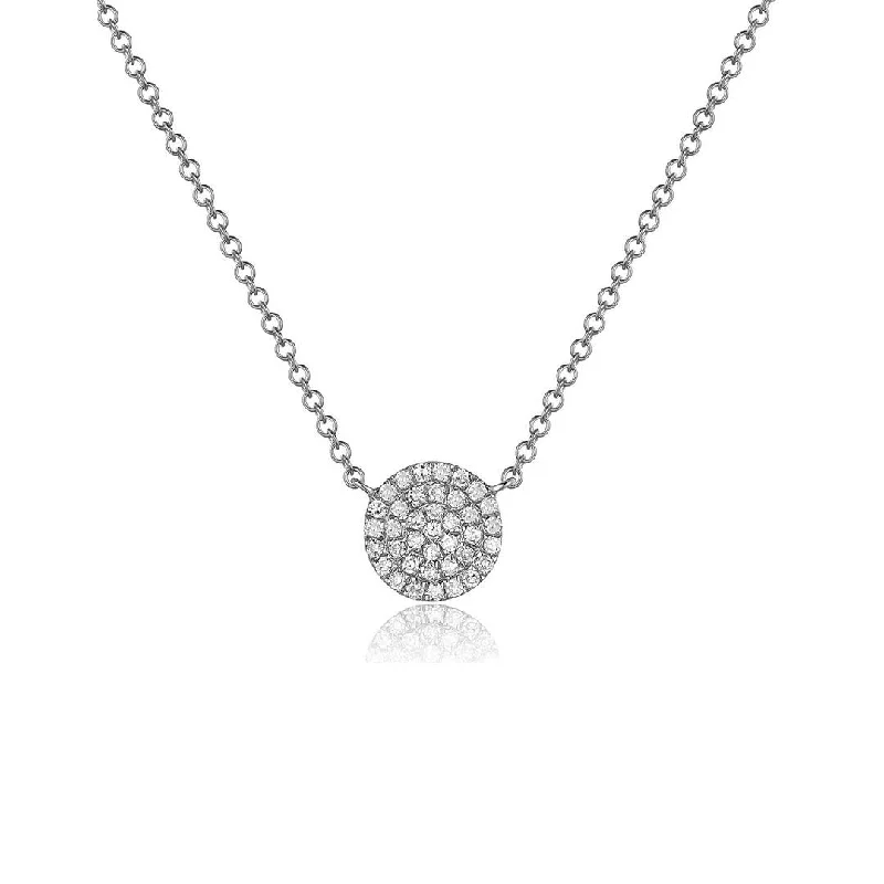 0.12 ctw Diamond Pave Necklace