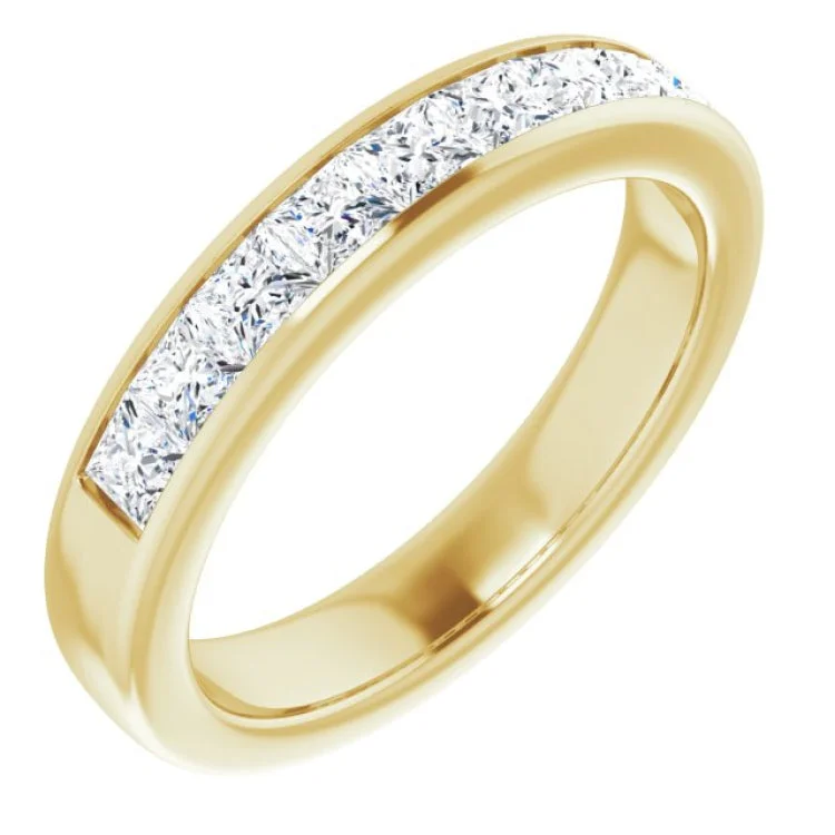 Ladies rings social media trends-14K Yellow 1 3/8 CTW Natural Diamond Band