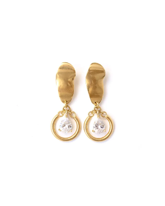 Ladies rings elegant looks-Calypso Gold Earrings