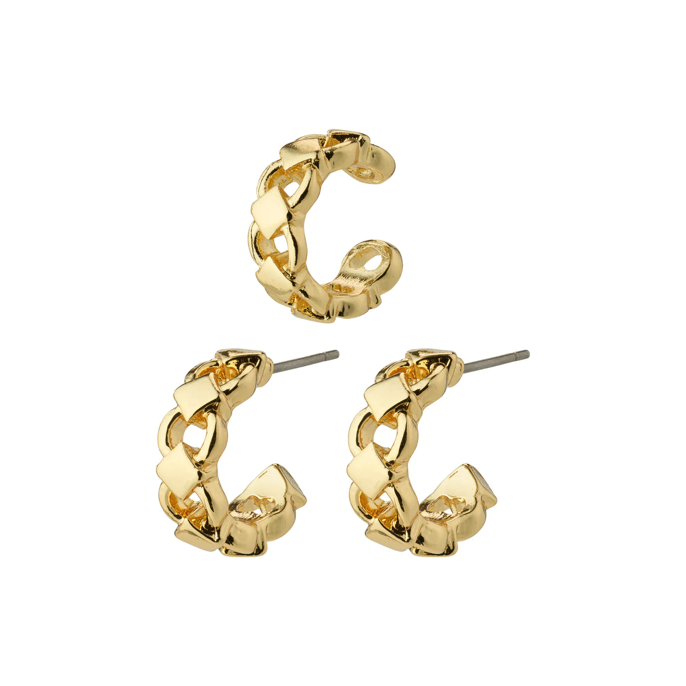 Ladies rings sentimental value-Desiree Gold Plated Earring Set