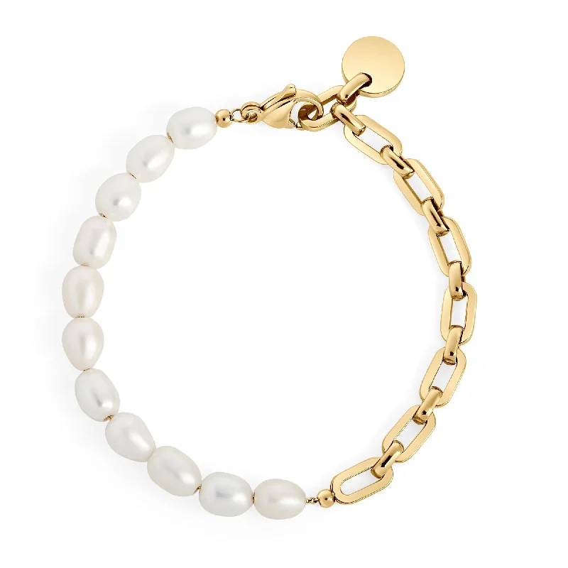 Ladies bracelets casual vibes-Reina Pearl Bracelet