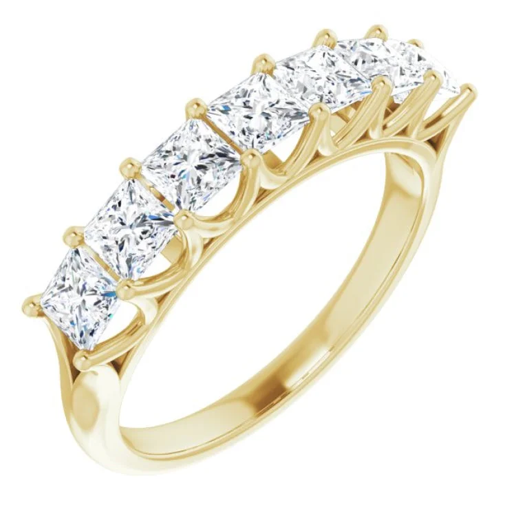 Ladies rings anniversary styles-14K Yellow 1 3/8 CTW Natural Diamond Anniversary Band