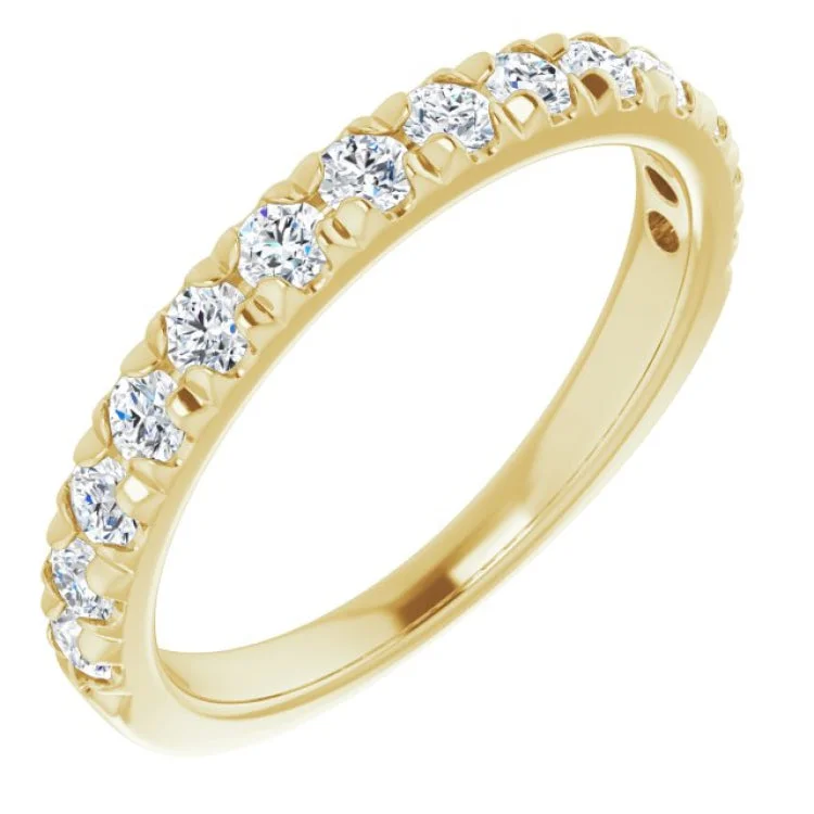 Ladies rings latest designs-14K Yellow 5/8 CTW Lab-Grown Diamond Anniversary Band