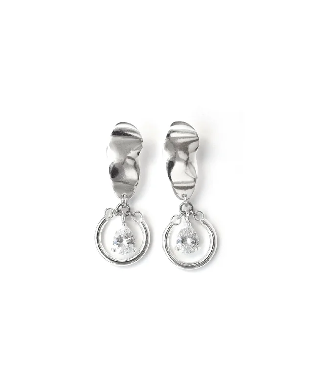 Ladies rings memory keepsakes-Calypso Silver Earrings