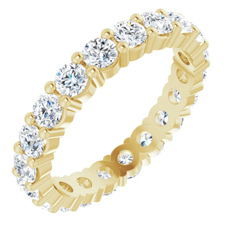 Ladies rings party wear-14K Yellow 1 3/4 CTW Lab-Grown Diamond Eternity Band Size 5