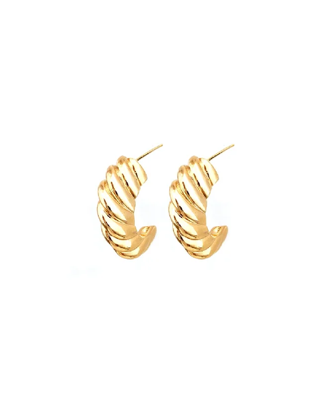 Ladies rings ethnic patterns-Cresson Gold Earrings