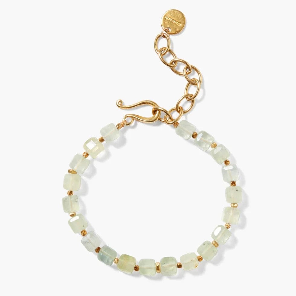 Ladies bracelets synthetic jewels-Joya Bracelet Prehnite