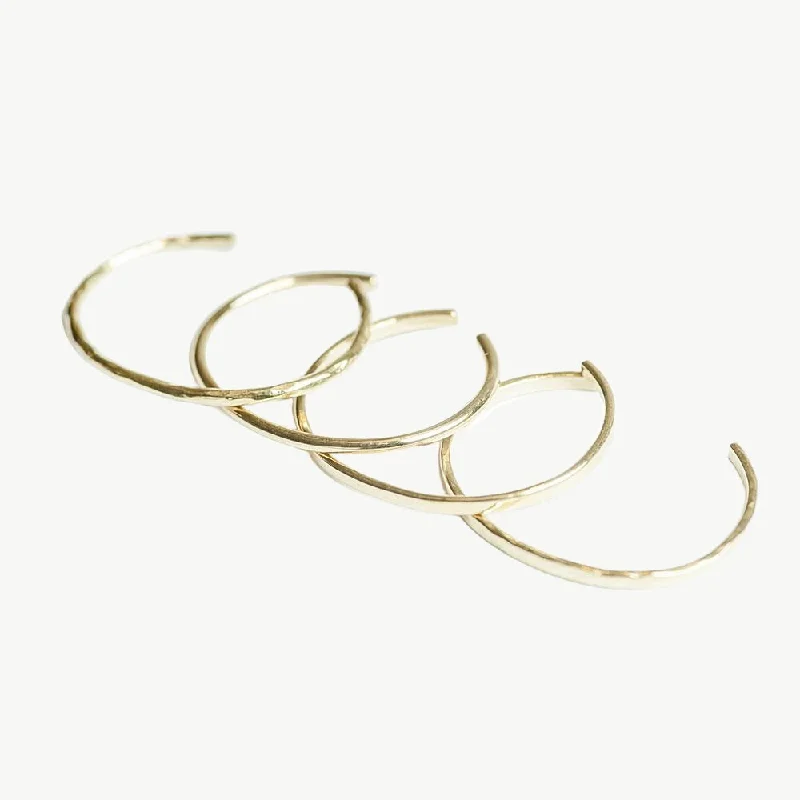 Ladies bracelets unique designs-Delicate Bangle Bracelet Set