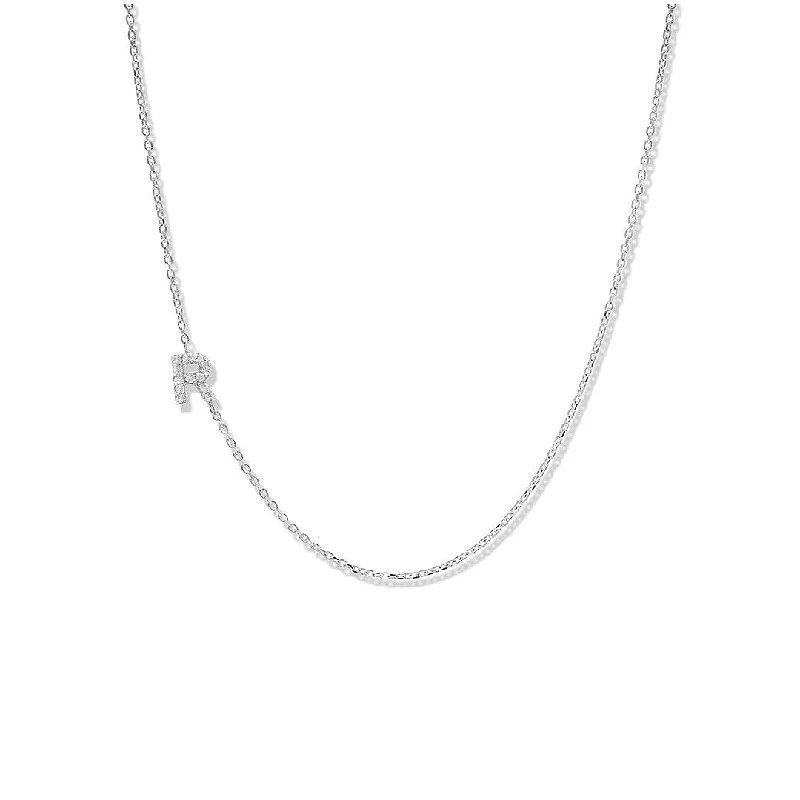 18" 0.05 ctw Diamond Initial Necklace | 10262285