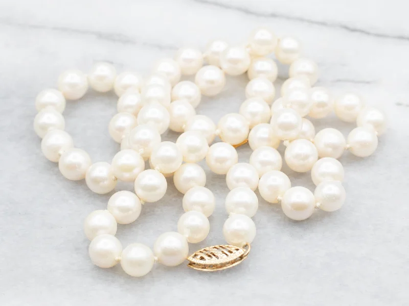 Vintage Saltwater Pearl Beaded Necklace