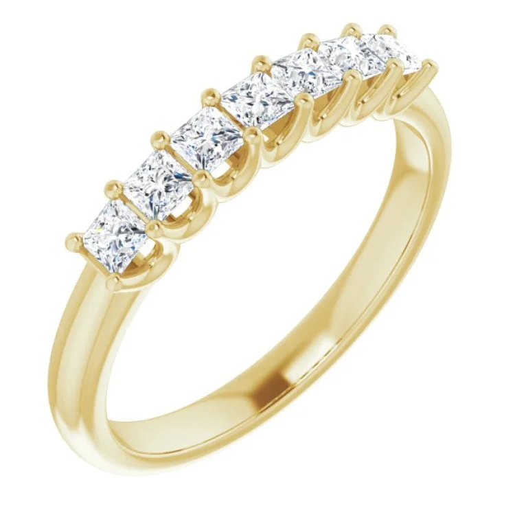 Ladies rings gothic charm-14K Yellow 1/2 CTW Natural Diamond Anniversary Band