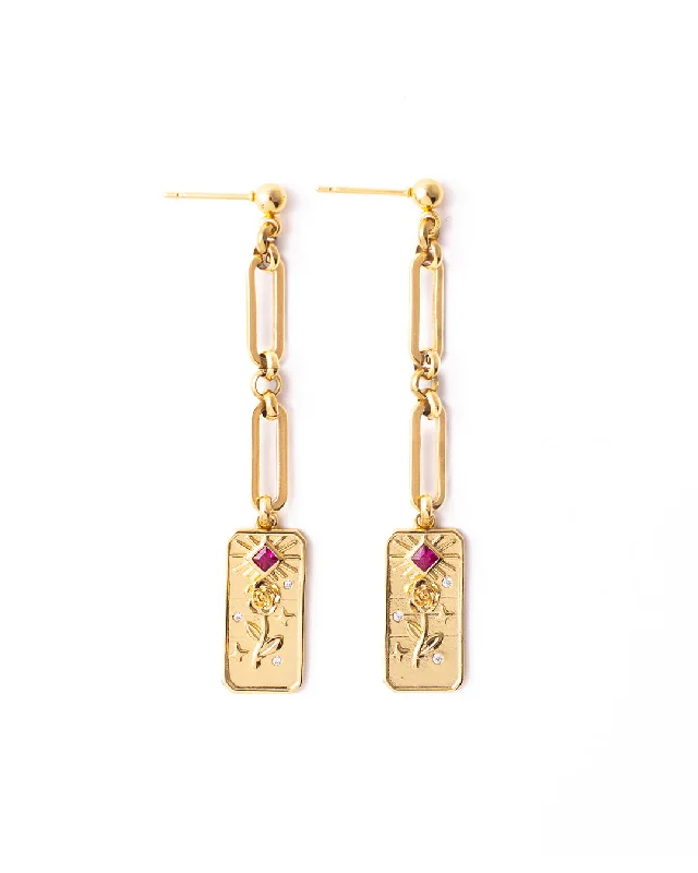 Ladies rings Asian designs-Rosato Gold Earrings