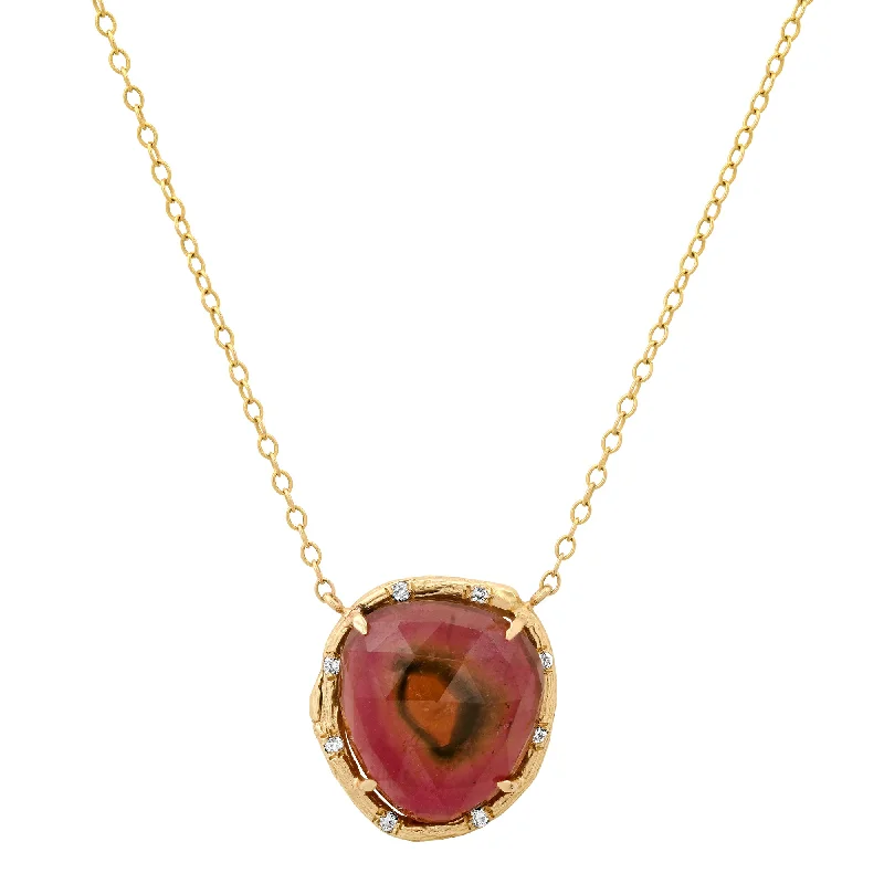 Rosecut Tourmaline Necklace