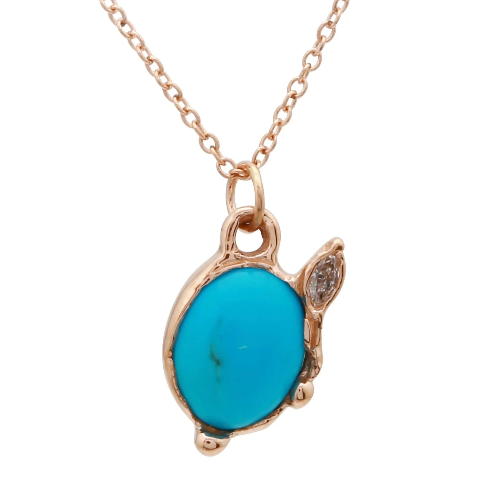 Turquoise and Diamond Necklace