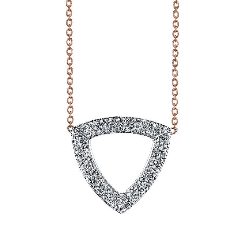 Multi-tone Diamond Trilogy Necklace