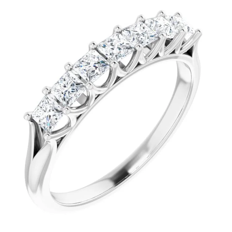 Ladies rings thumb designs-Platinum 3/4 CTW Natural Diamond Anniversary Band