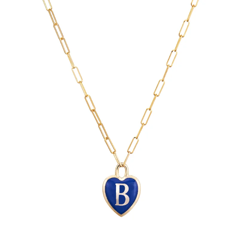 Heart Initial Pendant Necklace