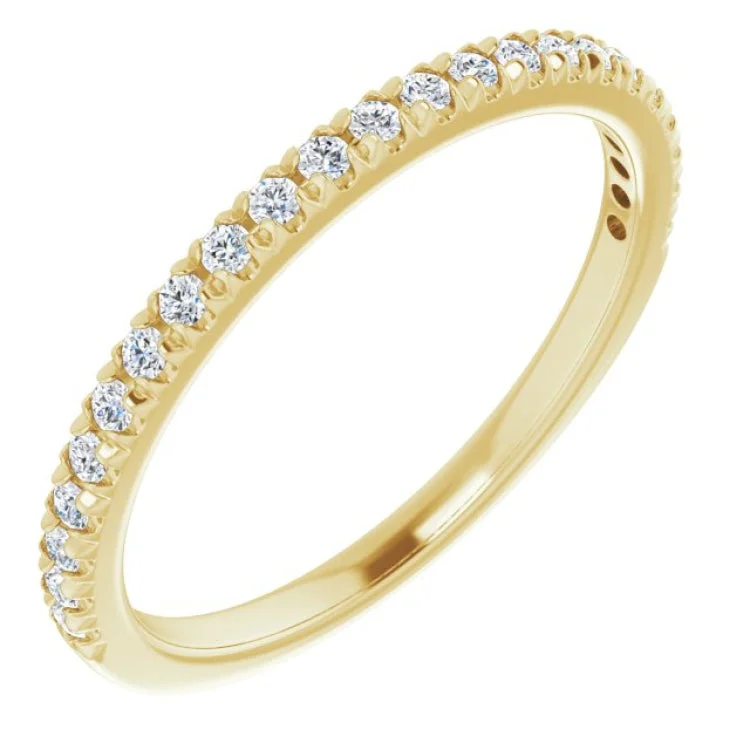 Ladies rings latest designs-14K Yellow 1/4 CTW Lab-Grown Diamond Anniversary Band