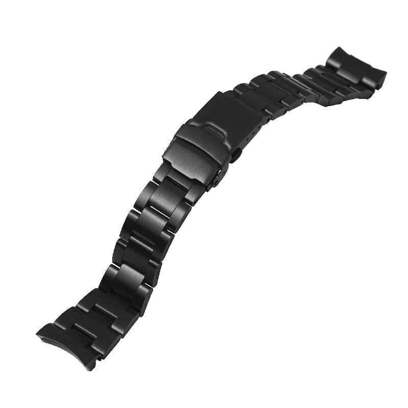 Ladies bracelets care tips-NMK926/935 Nautilus Watch Bracelet: Oyster Black Brushed Finish