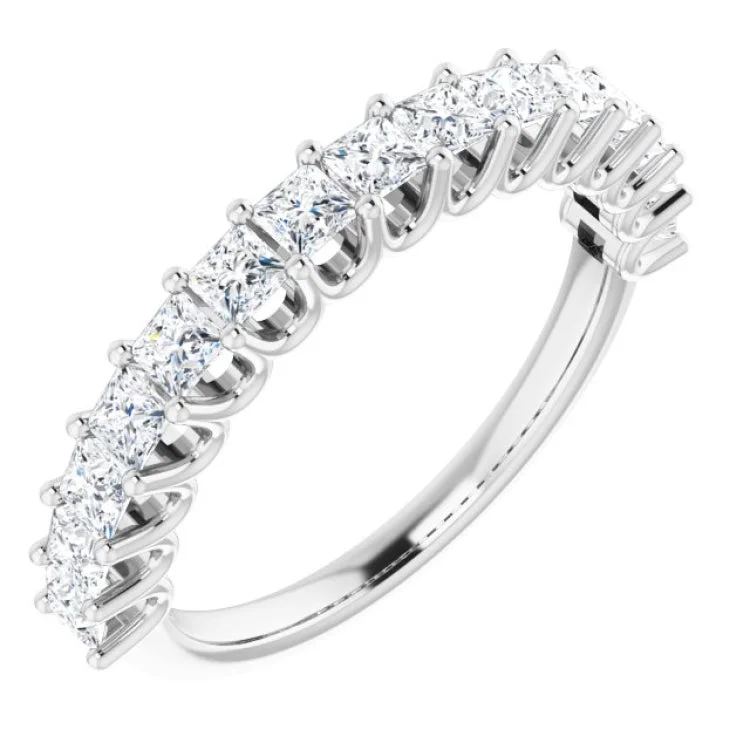 Ladies rings custom options-Platinum 5/8 CTW Lab-Grown Diamond Anniversary Band