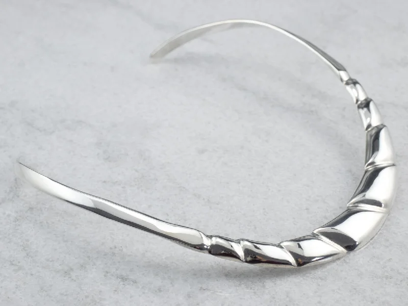 Mexican Sterling Silver Collar Necklace