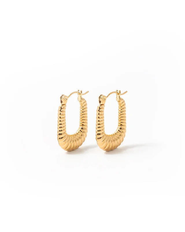 Ladies rings custom options-Estelle Gold Earrings