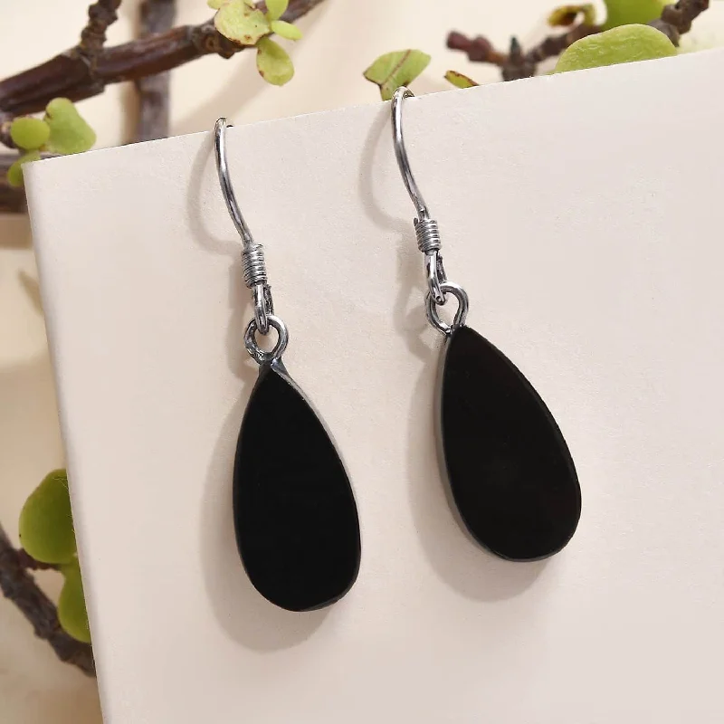 Ladies rings ring finger-Shungite Dangle Earrings