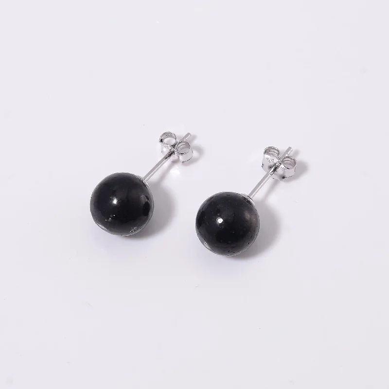 Ladies rings Mother’s Day-Shungite Stud Earrings